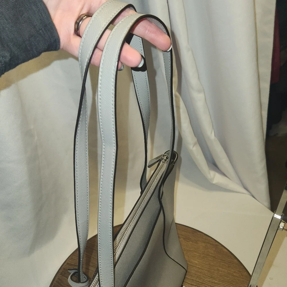 Gray Michael Kors Purse And Matching Wallet Set - Picture 14 of 15